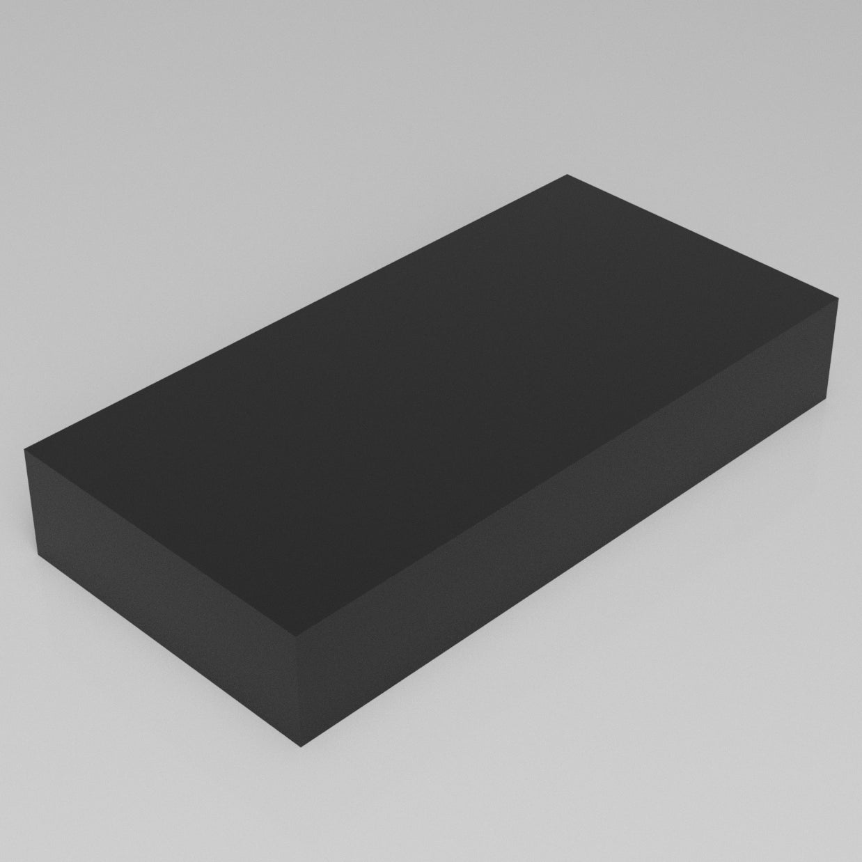 Machinable Wax Rectangular Block Front View 4 Inch by 12 Inch by 24 Inch