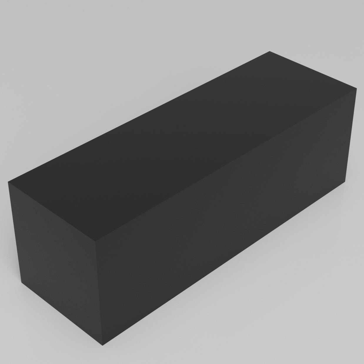 Machinable Wax Rectangular Block Front View 4 Inch by 4 Inch by 12 Inch