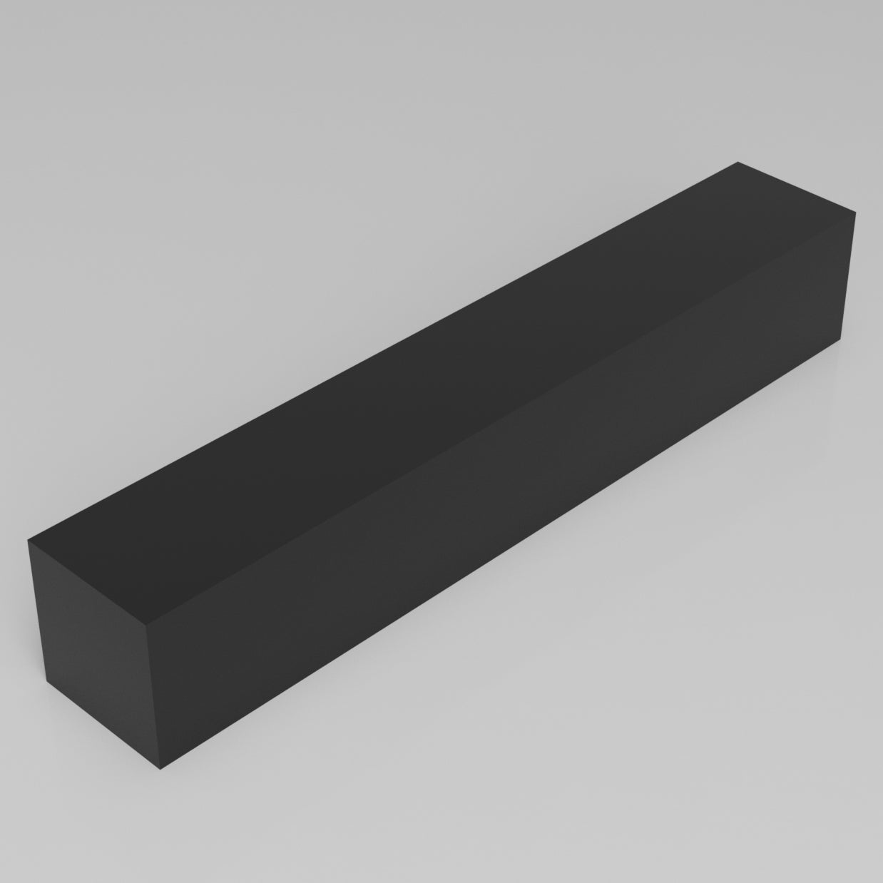Machinable Wax Rectangular Block Front View 4 Inch by 4 Inch by 24 Inch