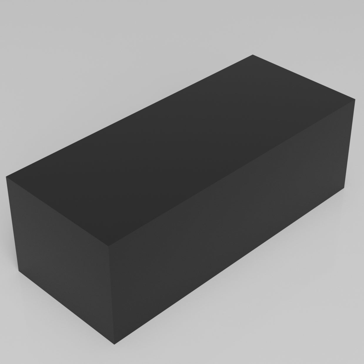 Machinable Wax Rectangular Block Front View 4 Inch by 5 Inch by 12 Inch