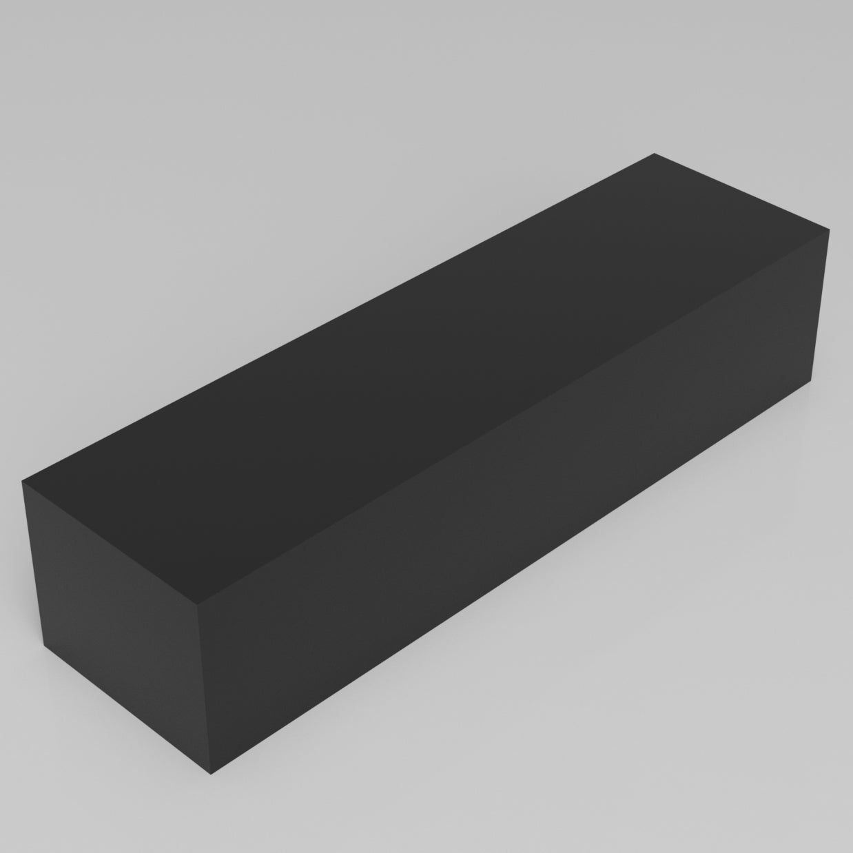 Machinable Wax Rectangular Block Front View 4 Inch by 5 Inch by 18 Inch
