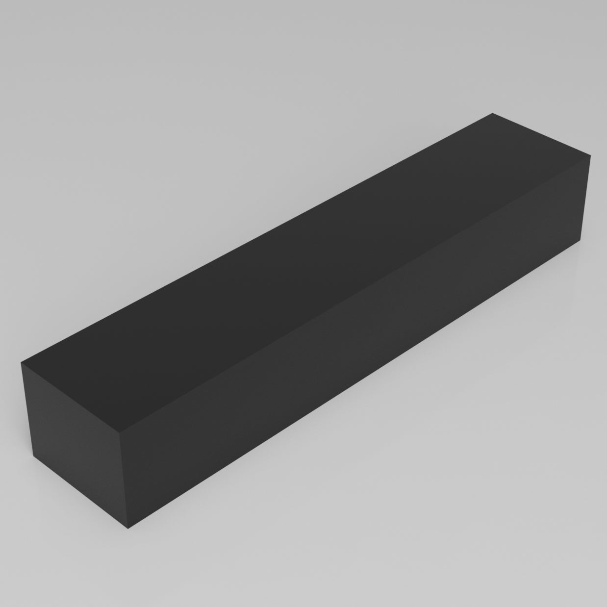 Machinable Wax Rectangular Block Front View 4 Inch by 5 Inch by 24 Inch
