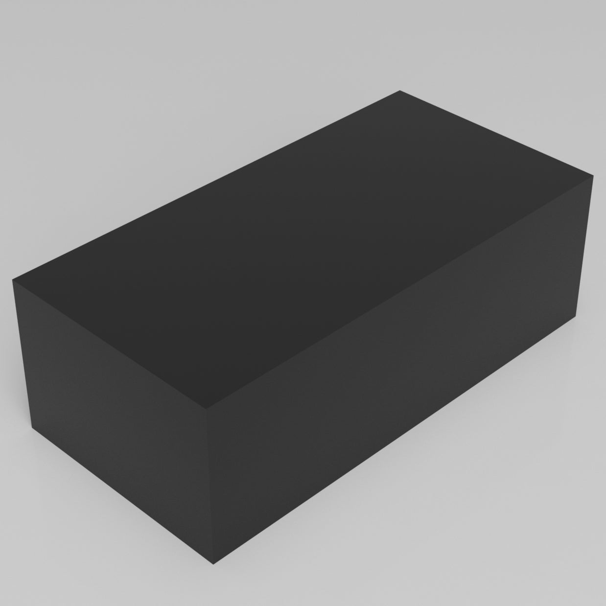 Machinable Wax Rectangular Block Front View 4 Inch by 6 Inch by 12 Inch