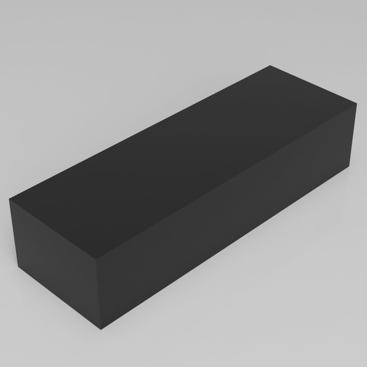 Machinable Wax Rectangular Block Front View 4 Inch by 6 Inch by 18 Inch