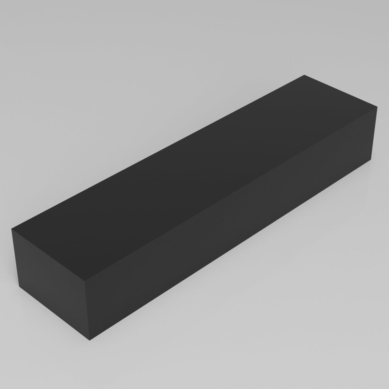 Machinable Wax Rectangular Block Front View 4 Inch by 6 Inch by 24 Inch