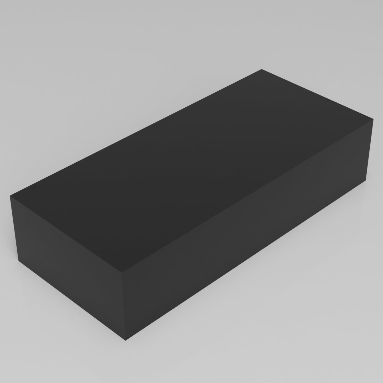 Machinable Wax Rectangular Block Front View 4 Inch by 8 Inch by 18 Inch