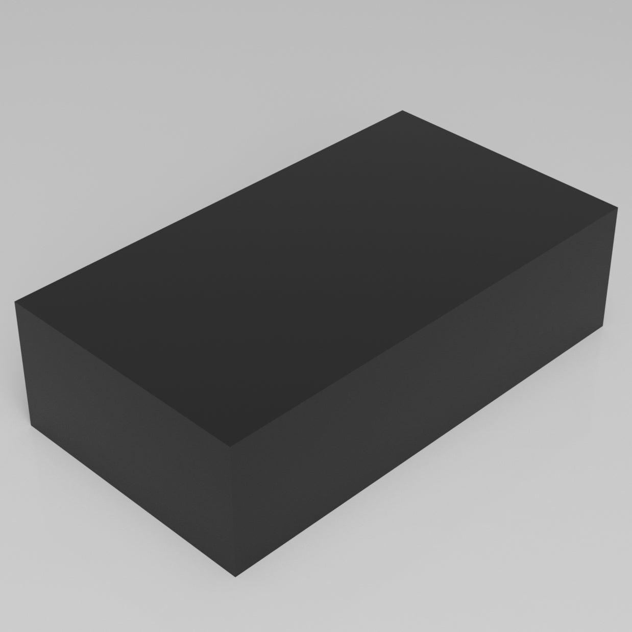 Machinable Wax Rectangular Block Front View 5 Inch by 10 Inch by 18 Inch