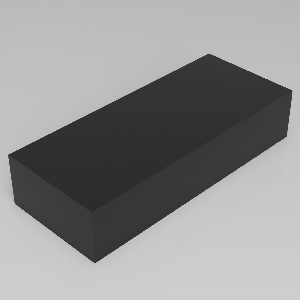 Machinable Wax Rectangular Block Front View 5 Inch by 10 Inch by 24 Inch