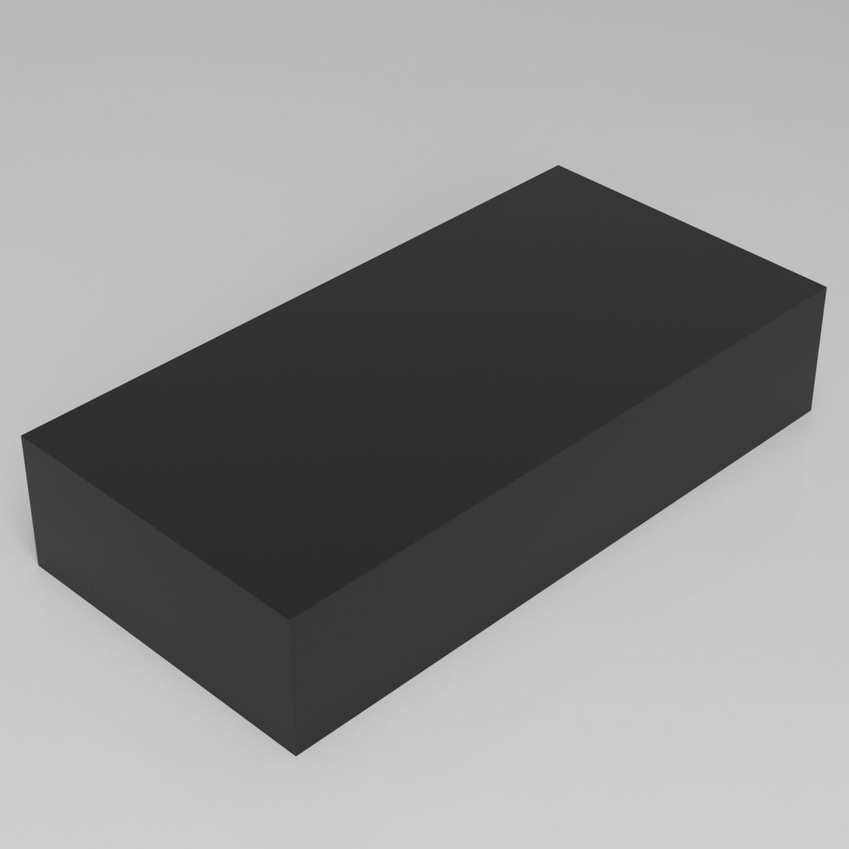 Machinable Wax Rectangular Block Front View 5 Inch by 12 Inch by 24 Inch
