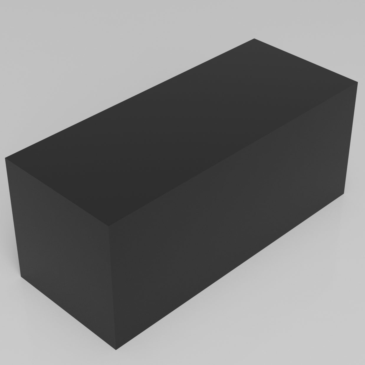 Machinable Wax Rectangular Block Front View 5 Inch by 5 Inch by 12 Inch