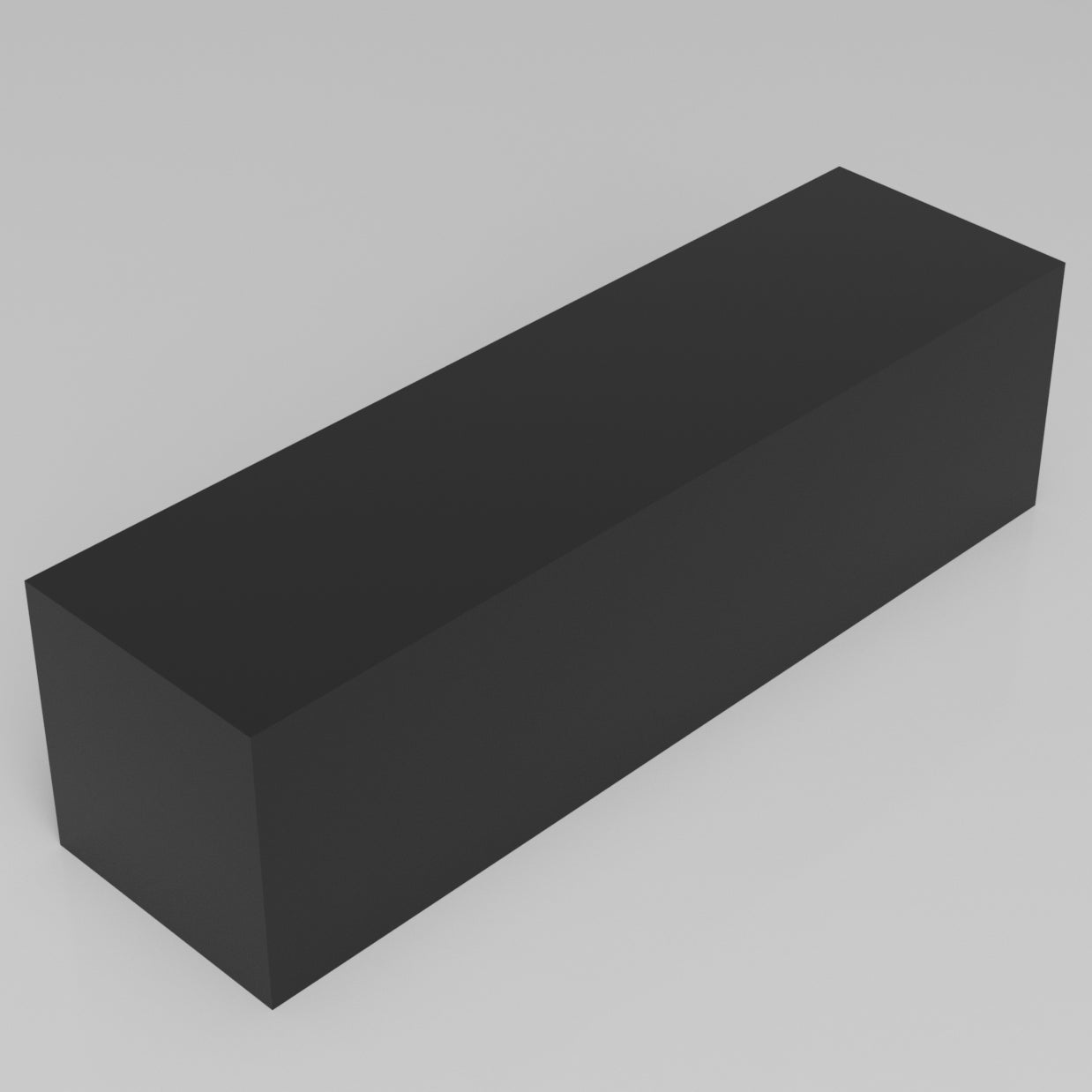 Machinable Wax Rectangular Block Front View 5 Inch by 5 Inch by 18 Inch