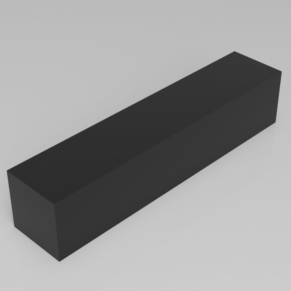 Machinable Wax Rectangular Block Front View 5 Inch by 5 Inch by 24 Inch