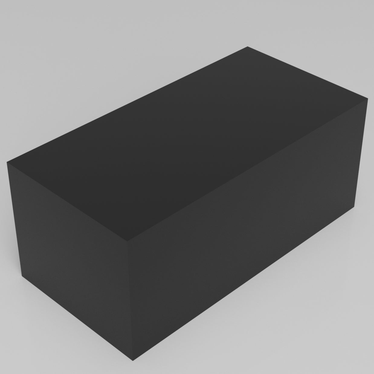 Machinable Wax Rectangular Block Front View 5 Inch by 6 Inch by 12 Inch