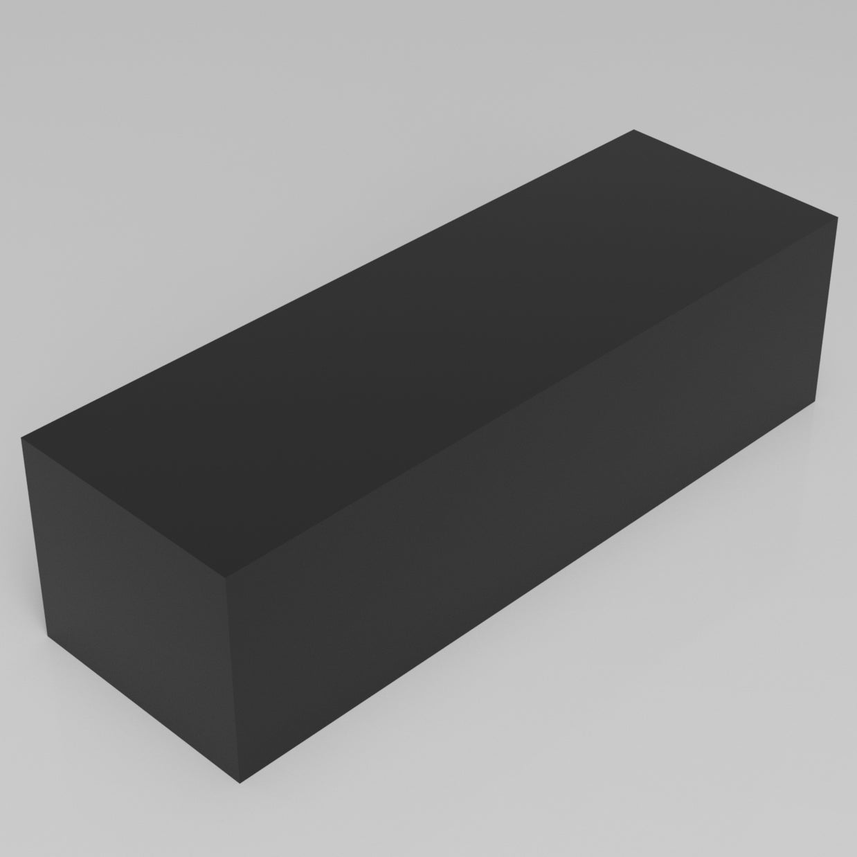 Machinable Wax Rectangular Block Front View 5 Inch by 6 Inch by 18 Inch
