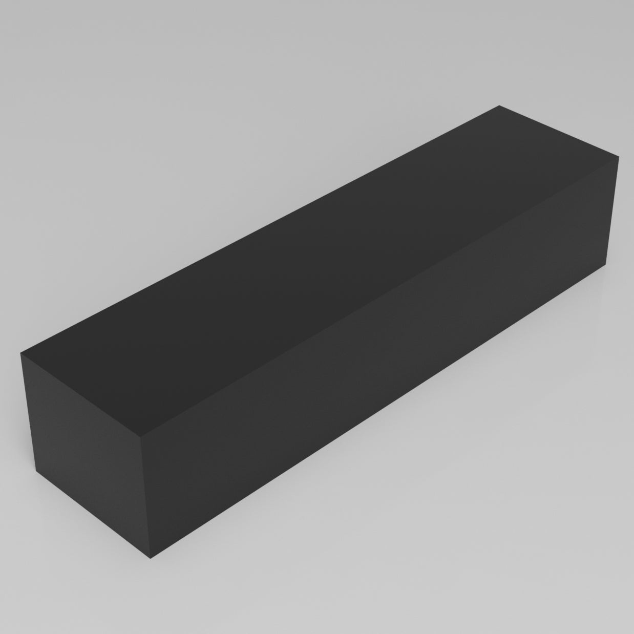 Machinable Wax Rectangular Block Front View 5 Inch by 6 Inch by 24 Inch