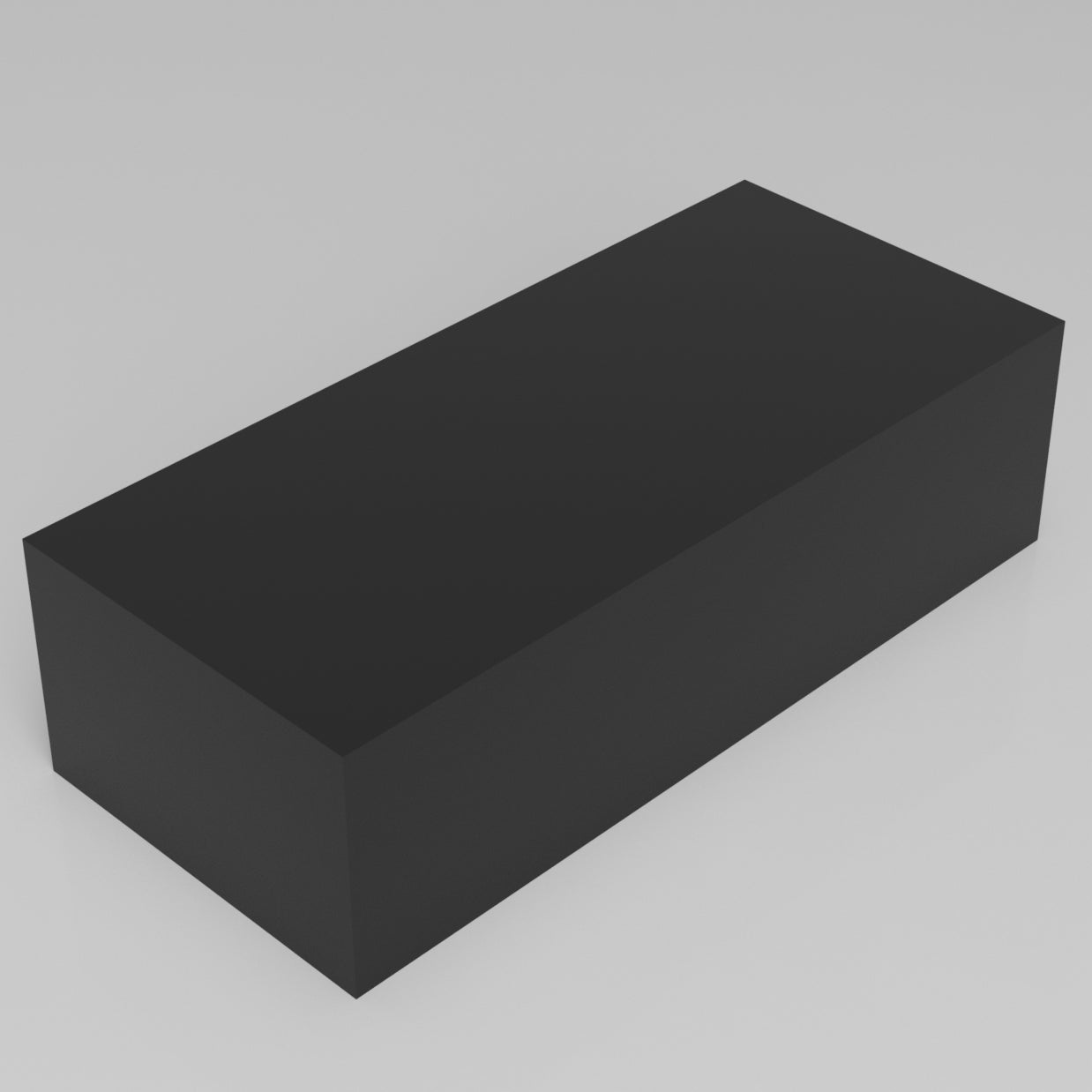 Machinable Wax Rectangular Block Front View 5 Inch by 8 Inch by 18 Inch